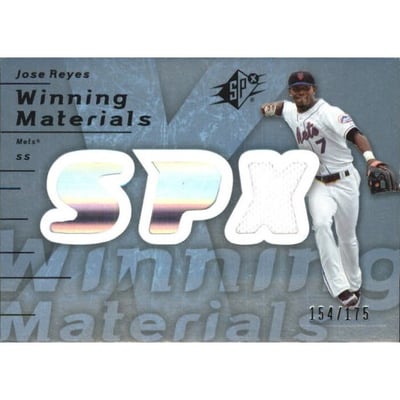 2007 SPx Winning Materials 175 Blue #JR Jose Reyes/175