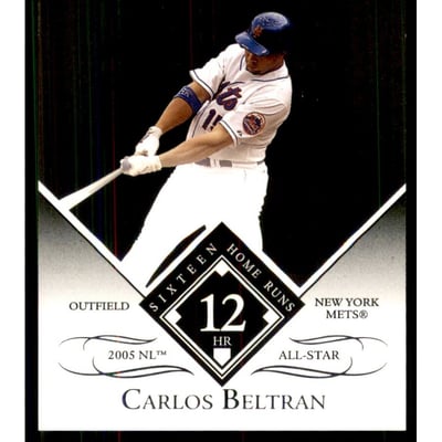 2007 Topps Moments and Milestones Black #159-12 Carlos Beltran/HR 12