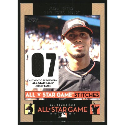 2007 Topps Update All-Star Stitches #JR Jose Reyes