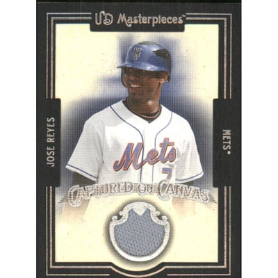 2007 UD Masterpieces Captured on Canvas #JR Jose Reyes