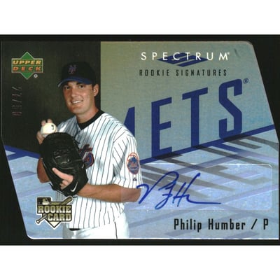 2007 Upper Deck Spectrum Die Cut Gold #140 Philip Humber AU