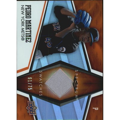 2008 Upper Deck Spectrum Spectrum Swatches Orange #PM Pedro Martinez