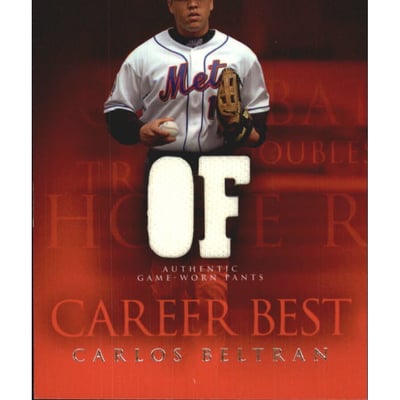 2009 Topps Career Best Relics #CB Carlos Beltran Pants B2