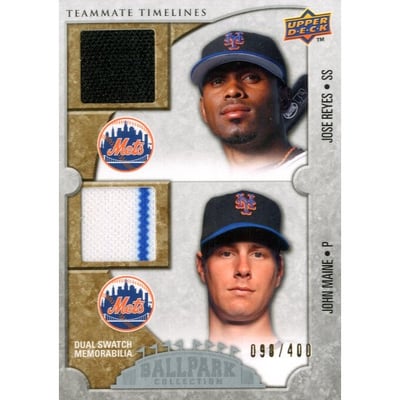 2009 Upper Deck Ballpark Collection #141 John Maine/Jose Reyes/400