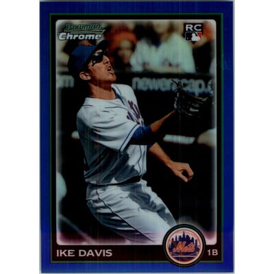 2010 Bowman Chrome Blue Refractors #203 Ike Davis