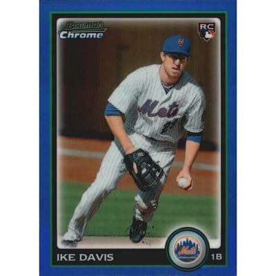 2010 Bowman Chrome Draft Blue Refractors #BDP8 Ike Davis