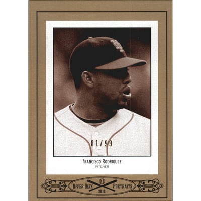 2010 Upper Deck Portraits Gold #SE56 Francisco Rodriguez