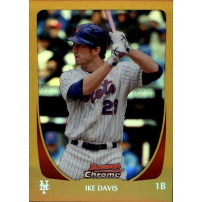 2011 Bowman Chrome Gold Refractors #60 Ike Davis