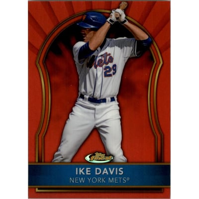 2011 Finest Red Refractors #54 Ike Davis