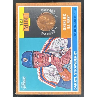 2011 Topps Heritage 62 Mint Coins #62M-DST Darryl Strawberry