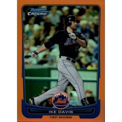 2012 Bowman Chrome Orange Refractors #102 Ike Davis