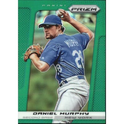 2013 Panini Prizm Prizms Green #51 Daniel Murphy