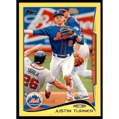 2014 Topps Yellow #187 Justin Turner