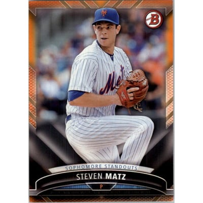 2016 Bowman Sophomore Standouts Orange #SS7 Steven Matz