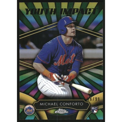 2016 Topps Chrome Youth Impact Green Refractors #YI4 Michael Conforto