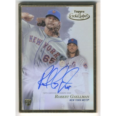 2017 Topps Gold Label Framed Autographs #FARG Robert Gsellman