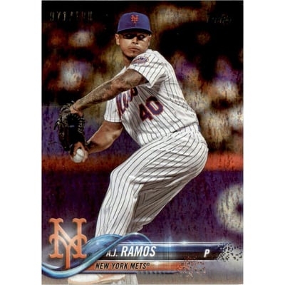 2018 Topps Factory Set Foilboard #123 A.J. Ramos