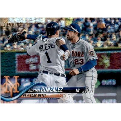 2018 Topps Factory Set Foilboard #575 Adrian Gonzalez