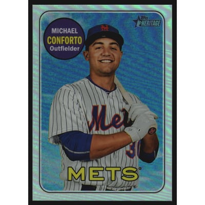 2018 Topps Heritage Chrome Refractors #THC364 Michael Conforto