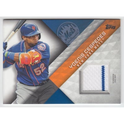 2018 Topps Major League Materials #MLMYC Yoenis Cespedes