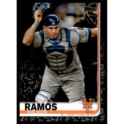 2019 Topps Black #591 Wilson Ramos