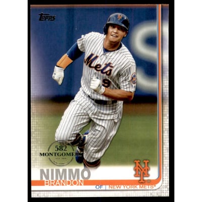 2019 Topps Factory Set 582 Montgomery #172 Brandon Nimmo