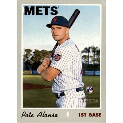 2019 Topps Heritage #519 Pete Alonso RC