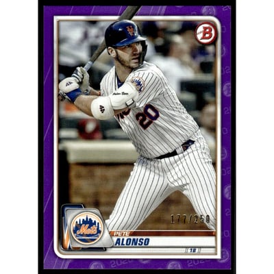 2020 Bowman Purple #98 Pete Alonso