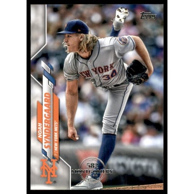 2020 Topps Factory Set 582 Montgomery Club #433 Noah Syndergaard