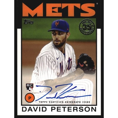2021 Topps '86 Topps Autographs #86ADP David Peterson S2