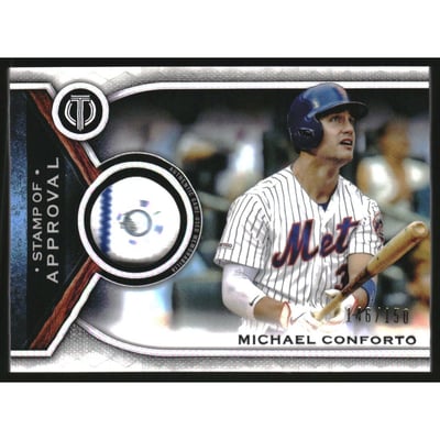 2021 Topps Tribute Stamp of Approval Relics #SOAMCO Michael Conforto