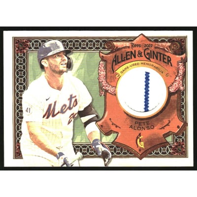 2022 Topps Allen and Ginter Relics #AGRAPA Pete Alonso