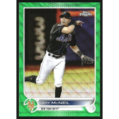 2022 Topps Chrome Green Wave Refractors #2 Jeff McNeil