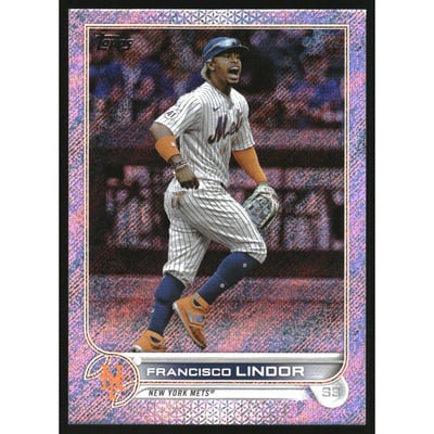 2022 Topps Factory Set Walmart Foilboard #450 Francisco Lindor