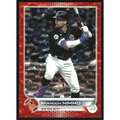 2022 Topps Orange Foilboard #344 Brandon Nimmo