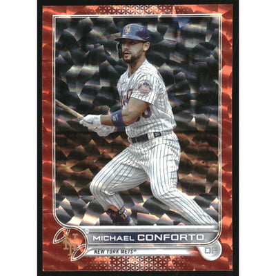 2022 Topps Orange Foilboard #37 Michael Conforto