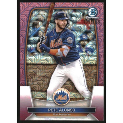 2023 Bowman Chrome Mega Box Pink Refractors #78 Pete Alonso