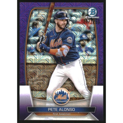 2023 Bowman Chrome Mega Box Purple Refractors #78 Pete Alonso
