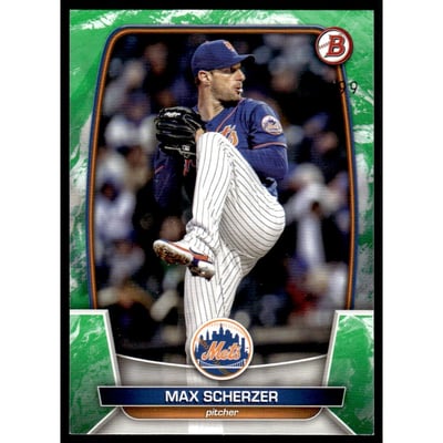 2023 Bowman Green Pattern #53 Max Scherzer