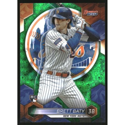 2023 Bowman's Best Green Mini Diamond Refractors #68 Brett Baty