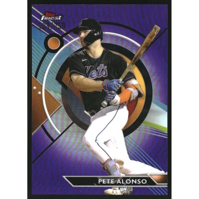 2023 Finest Purple Refractors #57 Pete Alonso