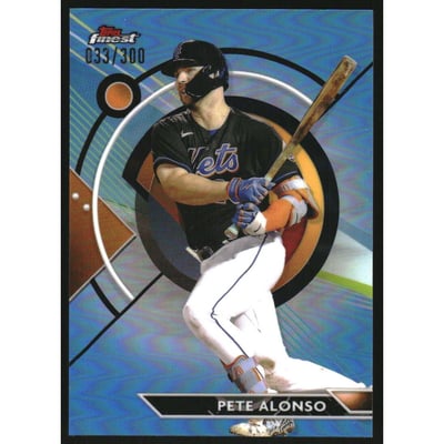 2023 Finest Sky Blue Refractors #57 Pete Alonso