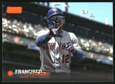 2023 Stadium Club Orange Foil #85 Francisco Lindor
