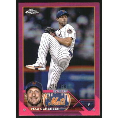 2023 Topps Chrome Magenta Refractors #148 Max Scherzer