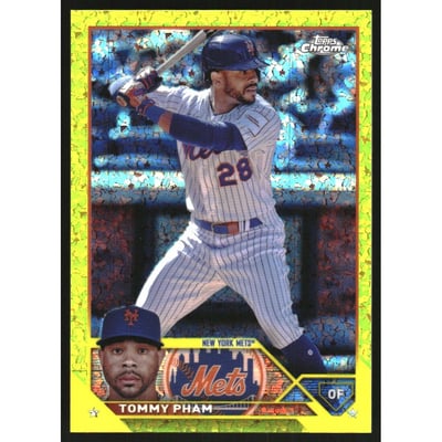2023 Topps Chrome Update Yellow Mini-Diamond Refractors #USC61 Tommy Pham