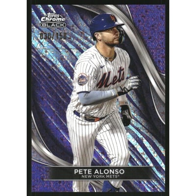 2024 Topps Chrome Black Purple Mini-Diamond Refractors #68 Pete Alonso