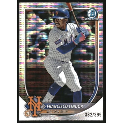 2025 Bowman Chrome Pulsar Refractors #59 Francisco Lindor