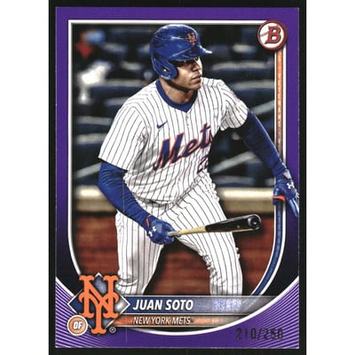 2025 Bowman Purple #22 Juan Soto
