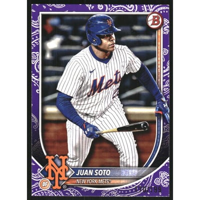 2025 Bowman Purple Pattern #22 Juan Soto
