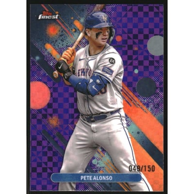 2025 Finest Purple Checkerboard Refractors #20 Pete Alonso